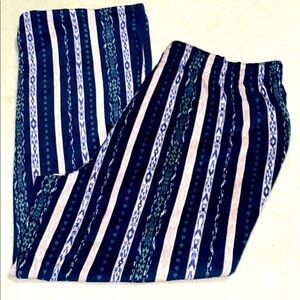 Cuddl Duds Striped Patterned Pajama Pants